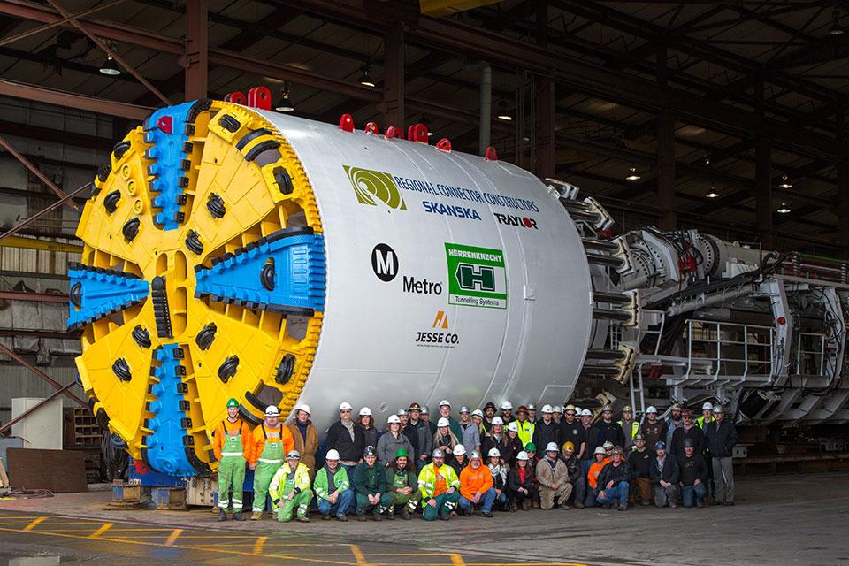 Tunnel Boring Machine (TBM) courtesy of German Manufacturer Herrenknecht AG