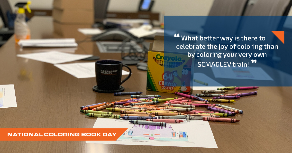 National coloring book day - photo of crayons on a table