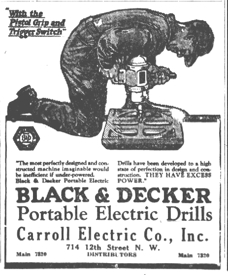 Vintage Black & Decker promotional ad