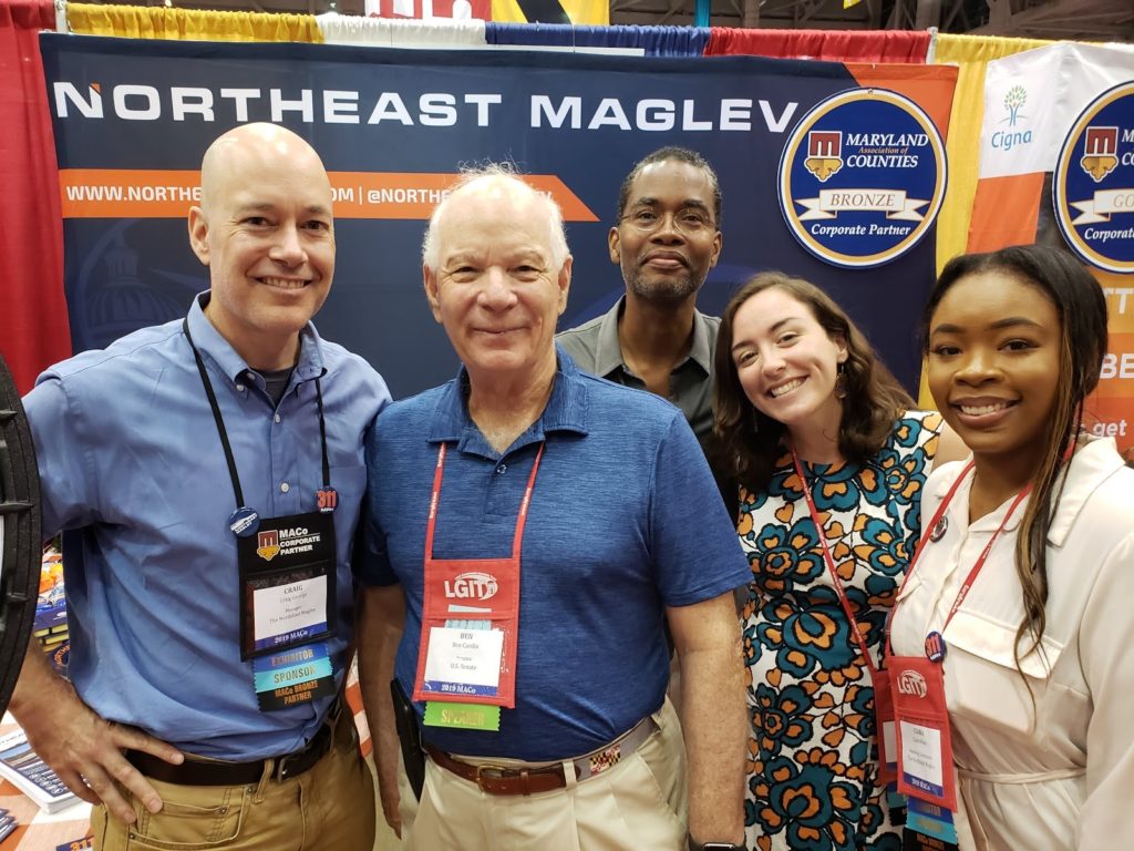 Northeast Maglev and Ben Cardin at the Maryland Association of Counties 2019 Summer Conference