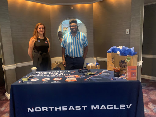 Northeast Maglev interns at DC Sustainability Fair booth