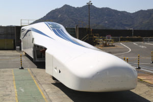 Photograph of the improved SCMAGLEV train