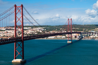 Photograph of the Tagus River Bridge, Portugal