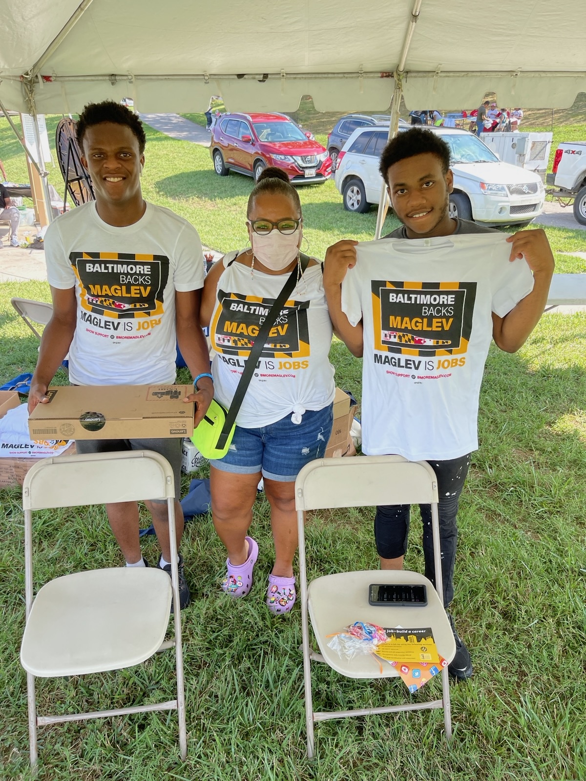 Northeast Maglev team members and community members at Lakeland Day 2021