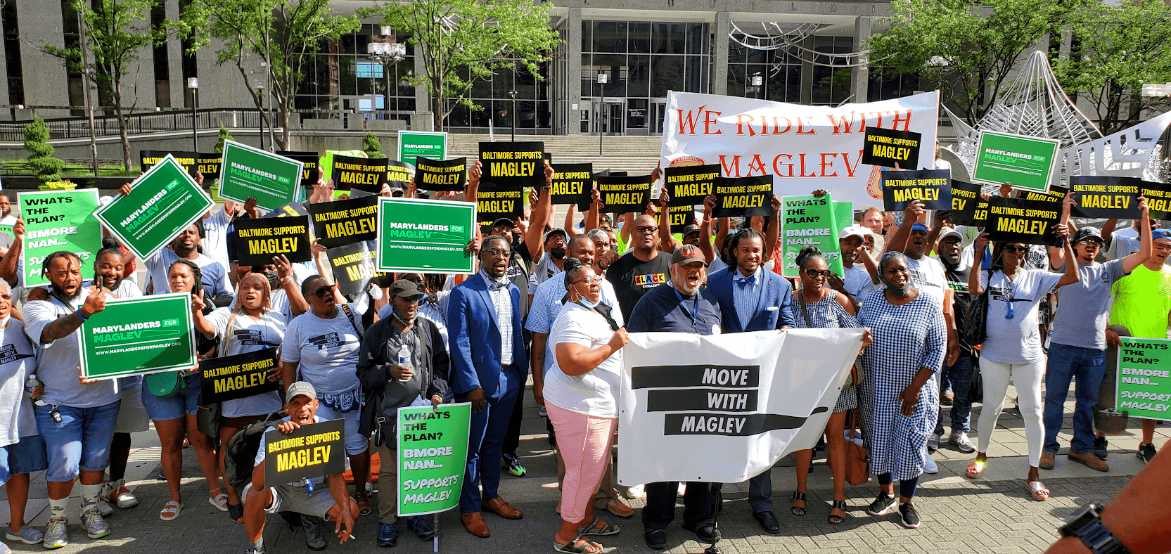 Community and Labor Leaders hold Baltimore City Rally in Support of Northeast Maglev